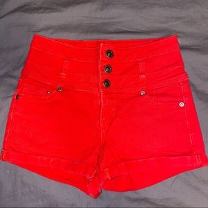 1st Kiss Red Shorts
